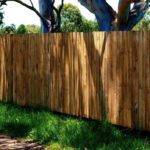 timber boundary fencing