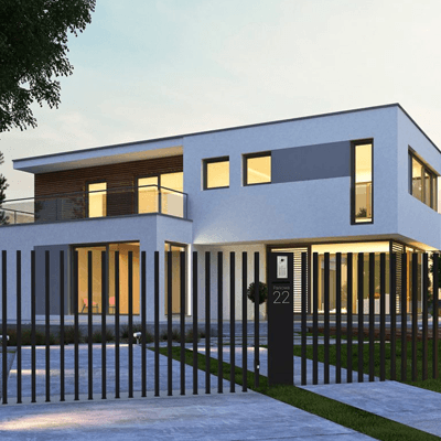 fence matching homes look
