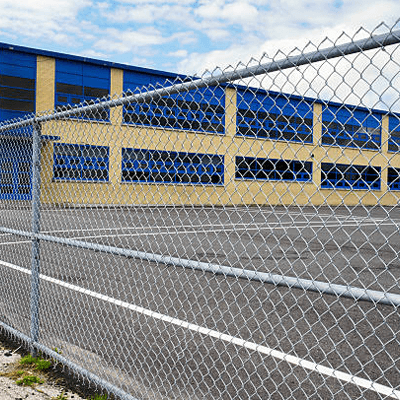security fence at school