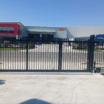 Commercial palisade sliding gate