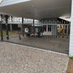 Automatic spear top aluminium sliding gate