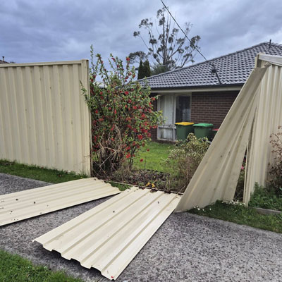 Preparing DIY fence project materials