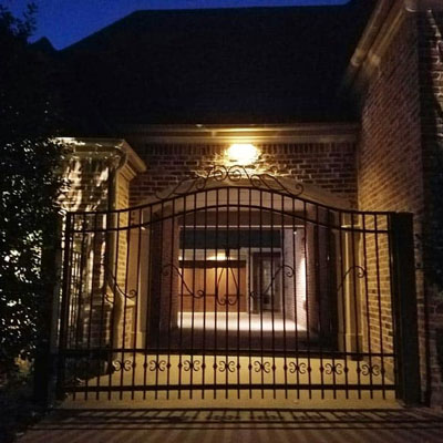 Lighting surrounding fencing can increase general security