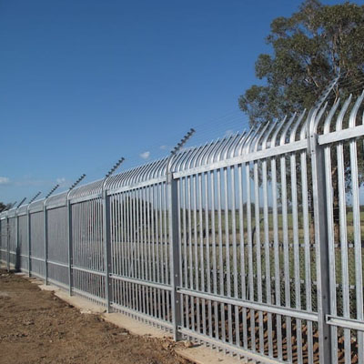 Palisade Fencing Is Used in High-Risk Sites - large perimeter