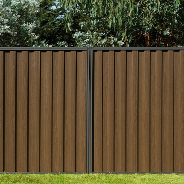 Espresso Colour Timber Look Fencing