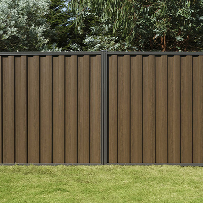 timber look fencing installed