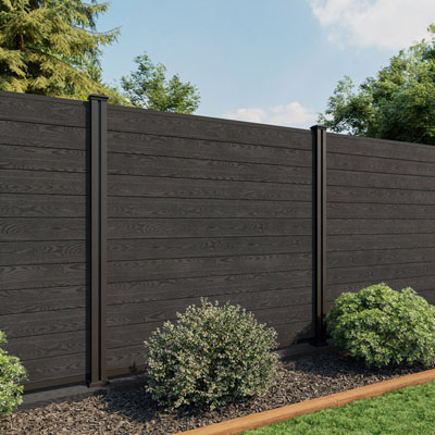 Timber-Look Fencing Without the Ongoing Timber Upkeep - Black ash time-look fence
