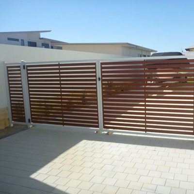 Timber-Look Fencing and Gates for Consistent Outdoor Design - Gate design