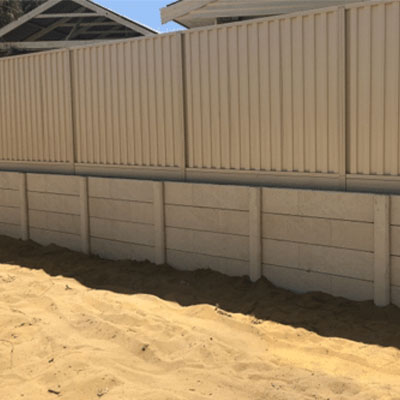 Can You Put a Colorbond Fence on Top of a Concrete Sleeper Retaining Wall - Colorbond fence on top of a retaining wall can change local council requirement eligibility