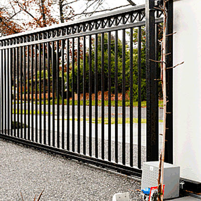 What Type of Steel Fence Is Right for Your Property - Steel gate matching surrounds