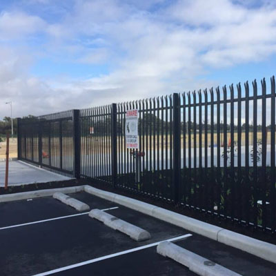 Security Fencing for Car Yards and Storage Sites - Commercial palisade fencing