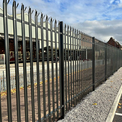 Security Fencing for Car Yards and Storage Sites - Palisade fencing